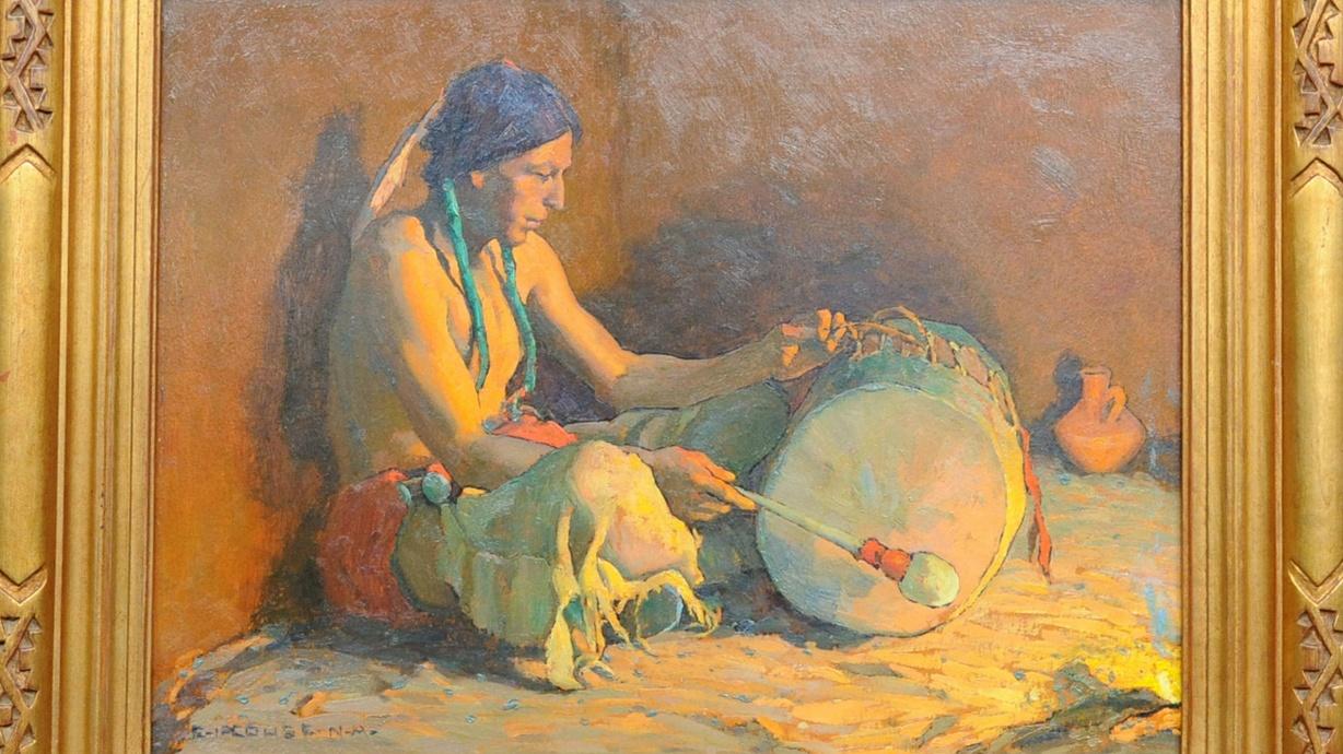 Couse Appraisal: Eanger Irving Couse Painting, ca. 1930 | Watch Antiques ...
