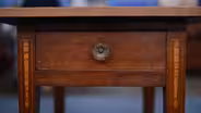 Appraisal: Inlaid Cherry Work Table, ca. 1810