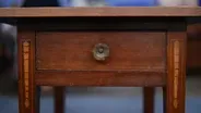 Appraisal: Inlaid Cherry Work Table, ca. 1810