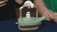 Appraisal: Chinese Reproduction Majolica Teapot