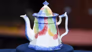 Appraisal: British Rainbow Spatterware Pot, ca. 1860