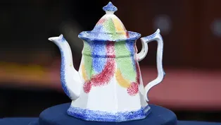 Appraisal: British Rainbow Spatterware Pot, ca. 1860