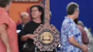 Appraisal: Folk Art Inlaid Banjo, ca. 1900