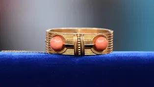 Appraisal: Gold & Coral Bracelet, ca. 1870