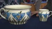 Appraisal: Frederick Rhead Chamber Pot & Shaving Mug