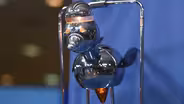 Appraisal: Torino Chrome Robot Bird Lamp, ca. 1965