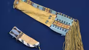 Appraisal: Plains Indian Knife Sheath & Beaded Bag, ca. 1870