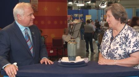 Video thumbnail: Antiques Roadshow Bonus Video: See the Newcomb Vase After Cleaning