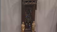 a Limoges enamel and wood plaque