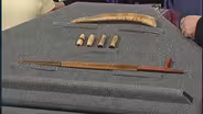 Appraisal: Pipe, Gaming Pieces & Quilt