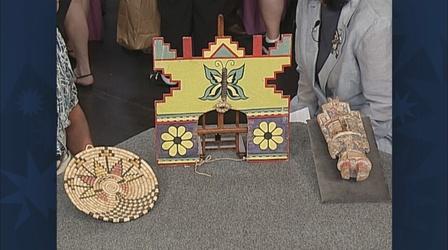 Video thumbnail: Antiques Roadshow Appraisal: Hopi Tray, Headdress & Doll
