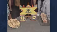 Appraisal: Hopi Tray, Headdress & Doll