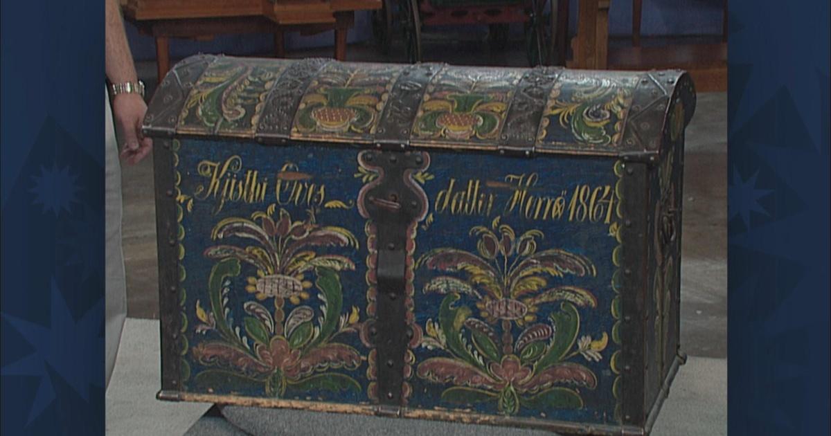 Antiques Roadshow Appraisal 1864 Norwegian Dower Chest Season 19