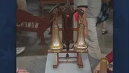Appraisal: Sconces with Quezal Shades