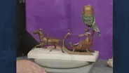 Appraisal: Bergmann Bronze Lamp, ca. 1900