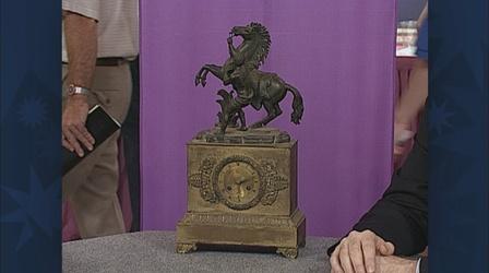 Video thumbnail: Antiques Roadshow Appraisal: French Bronze Clock, ca. 1820