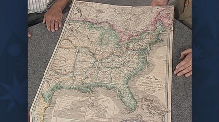 Video thumbnail: Antiques Roadshow Appraisal: 1861 Wyld's Military Map of the U.S.