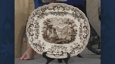Video thumbnail: Antiques Roadshow Appraisal: Staffordshire Platter, ca. 1825