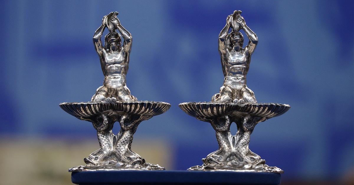 Antiques Roadshow Appraisal Pairpoint Brothers Table Ornaments, ca