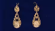 Appraisal: French Filigree Earrings, ca. 1775