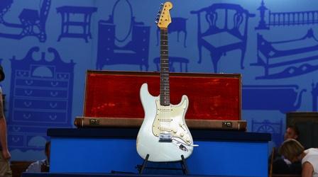 Video thumbnail: Antiques Roadshow Appraisal: 1962 Sonic Blue Fender Stratocaster