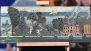 Appraisal: Folk Art Carved Panel, ca. 1900