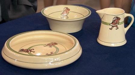 Appraisal: Roseville Pottery Santa Dishes