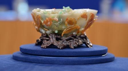 Video thumbnail: Antiques Roadshow Appraisal: Chinese Jadite Peach-Form Bowl, ca. 1900