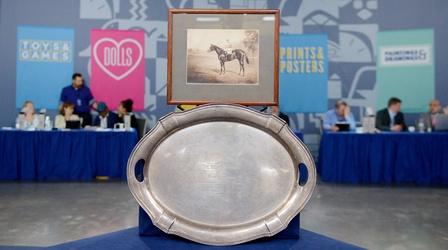 Video thumbnail: Antiques Roadshow Appraisal: 1919 Belmont Stakes Sterling Silver Trophy Tray