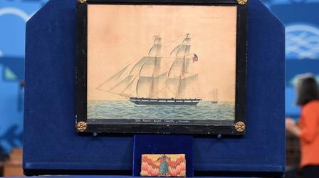 Video thumbnail: Antiques Roadshow Appraisal: Man's Flame Stitch Wallet & Ship's Portrait
