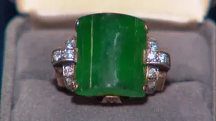 Appraisal: Chinese Jadeite & Diamond Ring