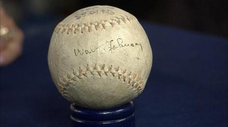 Video thumbnail: Antiques Roadshow Appraisal: Walter Johnson-Signed Baseball, ca. 1920