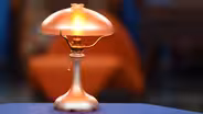 Appraisal: Steuben Gold Aurene Glass Lamp, ca. 1910