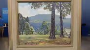 Appraisal: Olin Travis Ozark Hilltop Painting, ca. 1947