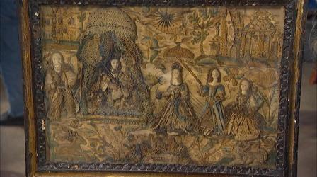 Video thumbnail: Antiques Roadshow Appraisal: English Stumpwork Embroidery, ca. 1660