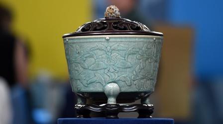 Video thumbnail: Antiques Roadshow Appraisal: Chinese Celadon Incense Burner on Stand
