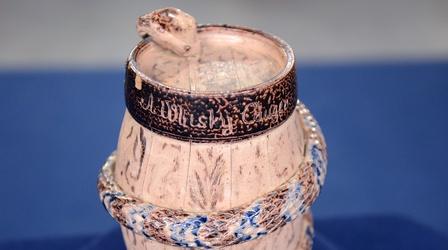 Video thumbnail: Antiques Roadshow Appraisal: Salt Glazed Stoneware Temperance Keg, ca. 1885