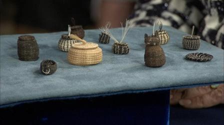 Video thumbnail: Antiques Roadshow Appraisal: Pima Woven Horsehair Miniature Baskets, ca. 1955