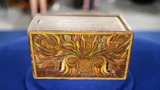 Appraisal: Painted Pennsylvania Folk Art Candle Box