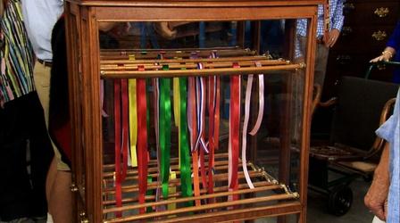 Video thumbnail: Antiques Roadshow Appraisal: Country Store Ribbon Showcase Cabinet, ca. 1890