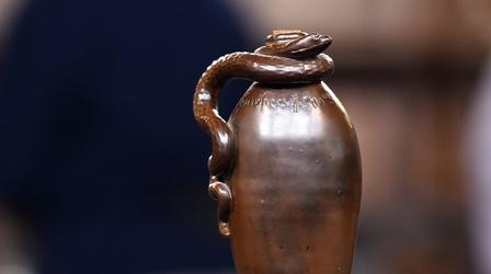 Video thumbnail: Antiques Roadshow Appraisal: 1884 Anna Pottery Temperance Snake Jug