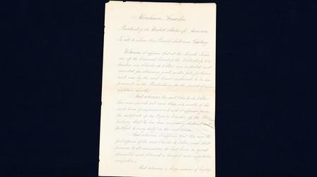 Video thumbnail: Antiques Roadshow Appraisal: 1861 Abraham Lincoln Presidential Pardon