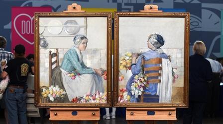 Video thumbnail: Antiques Roadshow Appraisal: 1889 George Hitchcock Oil Diptych