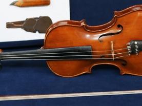 Appraisal: Nicholas Heinz Violin Group & French Bow