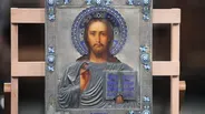 Appraisal: 1892 Silver & Enamel Russian Icon