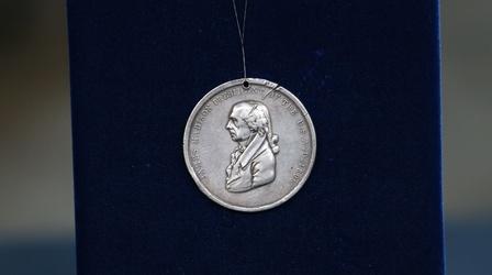 Video thumbnail: Antiques Roadshow Appraisal: 1809 Silver James Madison Indian Peace Medal