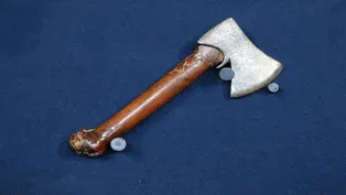 Appraisal: 17th-Century Axe with Fruitwood Handle 