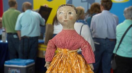 Video thumbnail: Antiques Roadshow Appraisal: Oil-painted Cloth Early American Doll, ca. 1850