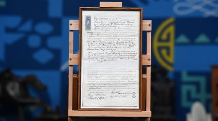 Video thumbnail: Antiques Roadshow Appraisal: 1870 George & Elizabeth Custer Signed Deed