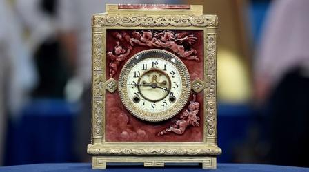 Video thumbnail: Antiques Roadshow Appraisal: J. & J.G. Lowe Tile & New Haven Clock Co. Clock